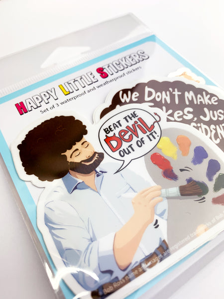 Happy Trees Vinyl Sticker - Official Bob Ross Gifts & Merchandise –  Papersalt