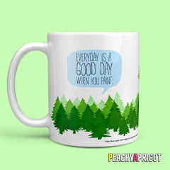 Bob Ross - Happy Quotes Mug