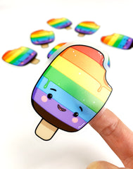 kawaii rainbow pride sticker 