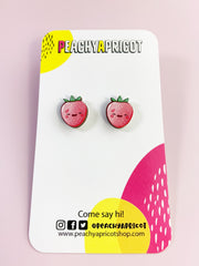 Kawaii Strawberry Earrings